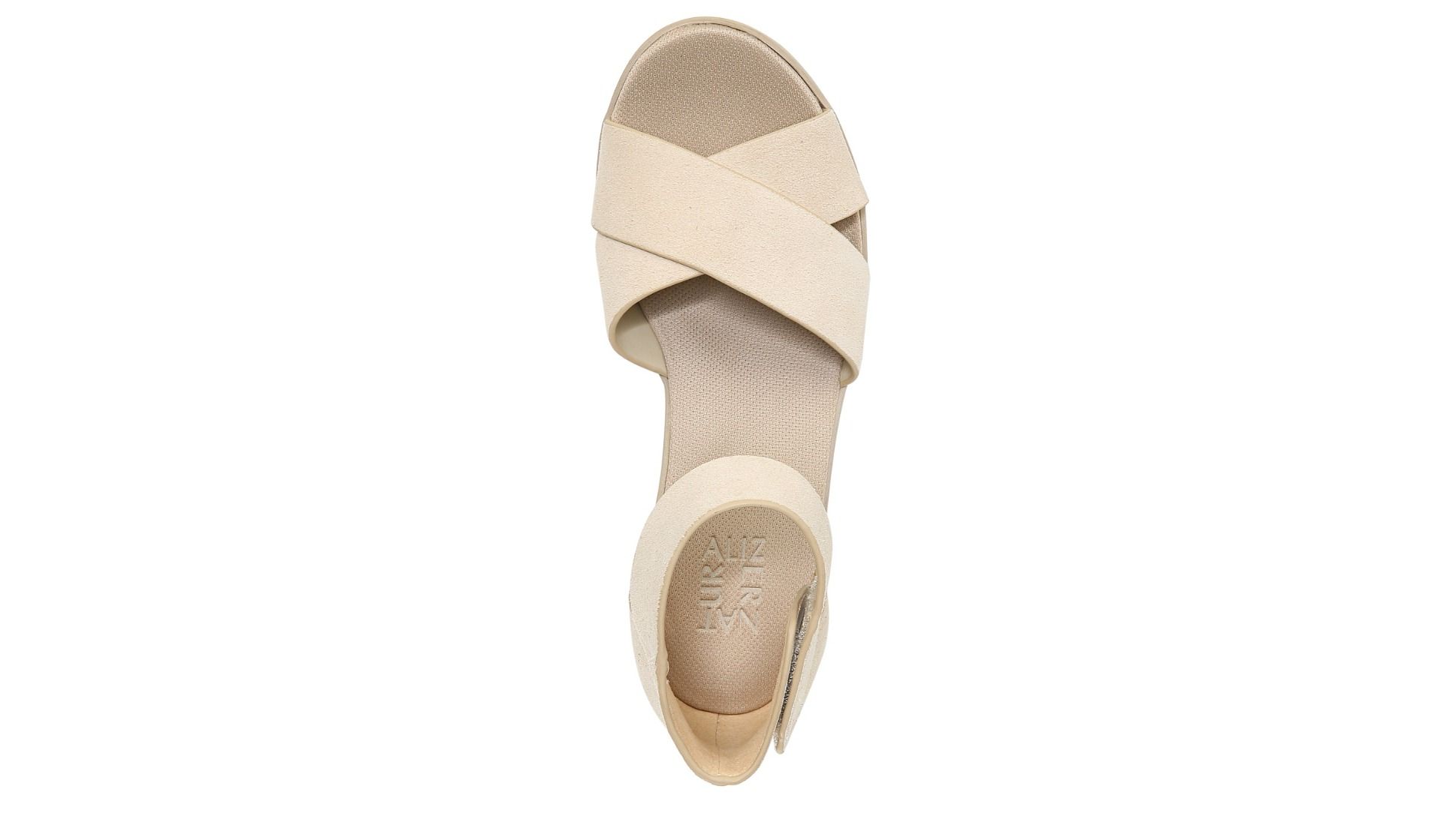 Naturalizer white wedge sales sandals